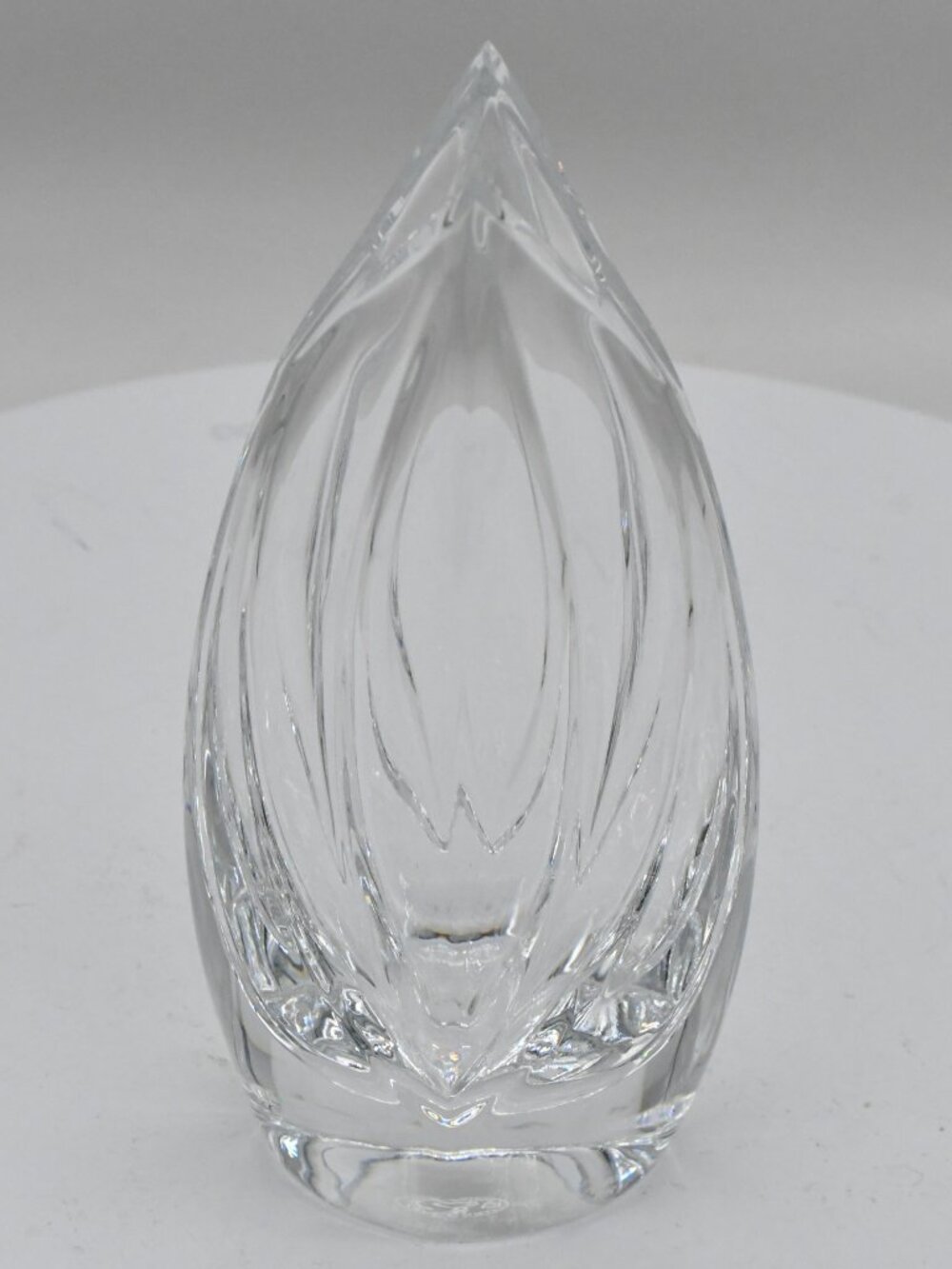 Vintage Baccarat Soliflore Lotus Crystal Vase Designed By Robert Rigot 7"